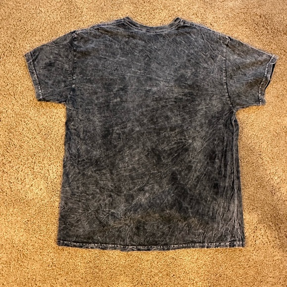 Size L Acid Washed Nirvana Smiley Face Tee - Picture 2 of 3